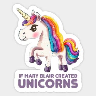 If Mary Blair Created Unicorns Sticker